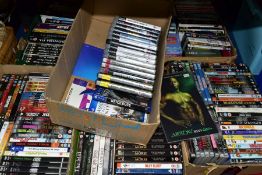 SIX BOXES OF DVDS AND PLAYSTATION GAMES, to include five boxes of DVDs - boxed sets include