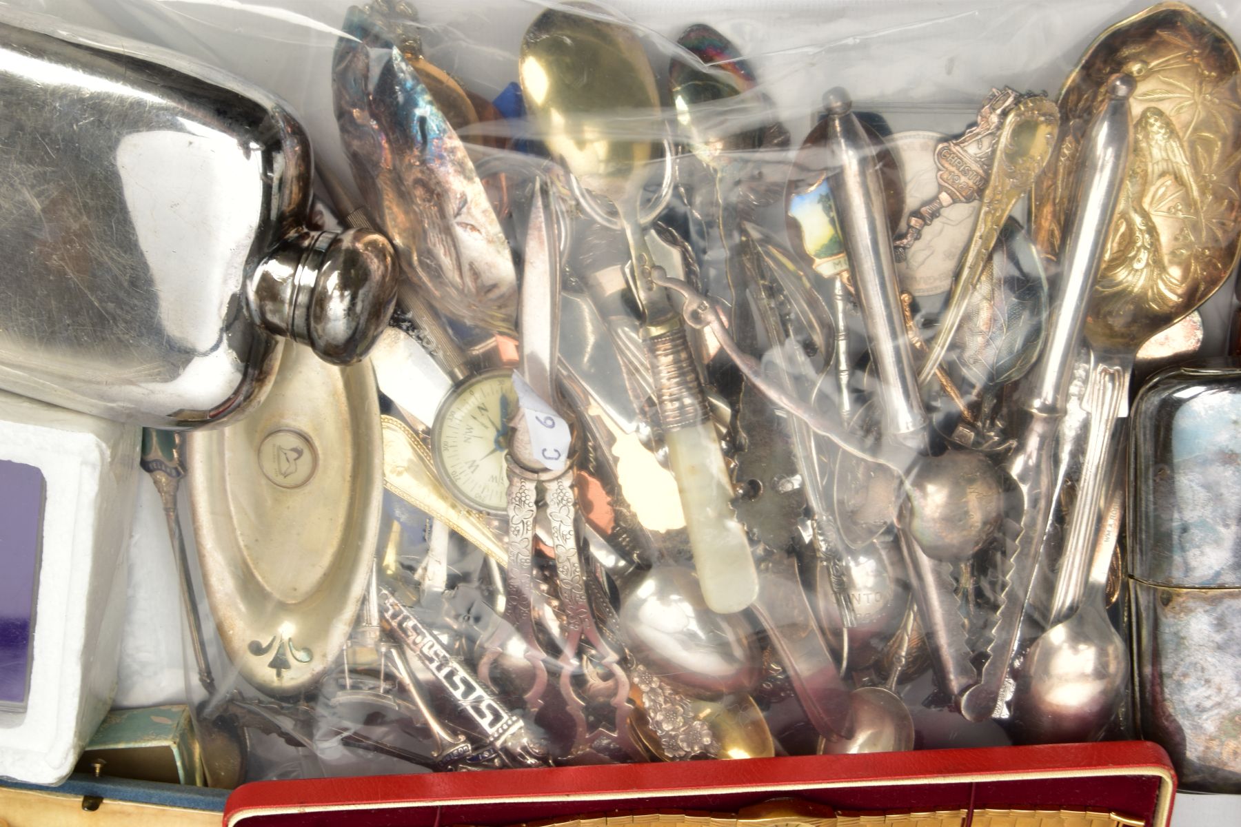 A BOX OF ASSORTED ITEMS, to include a Wedgewood trinket box, a Rotary wristwatch, a novelty pocket - Image 4 of 7