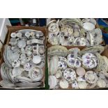 THREE BOXES OF HAMMERSLEY VICTORIAN VIOLETS AND OTHER CERAMIC WARES, to include approximately one