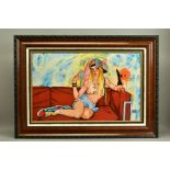 TODD WHITE (AMERICAN 1969) 'MALIBU' an illustrative portrait of a female figure, signed limited