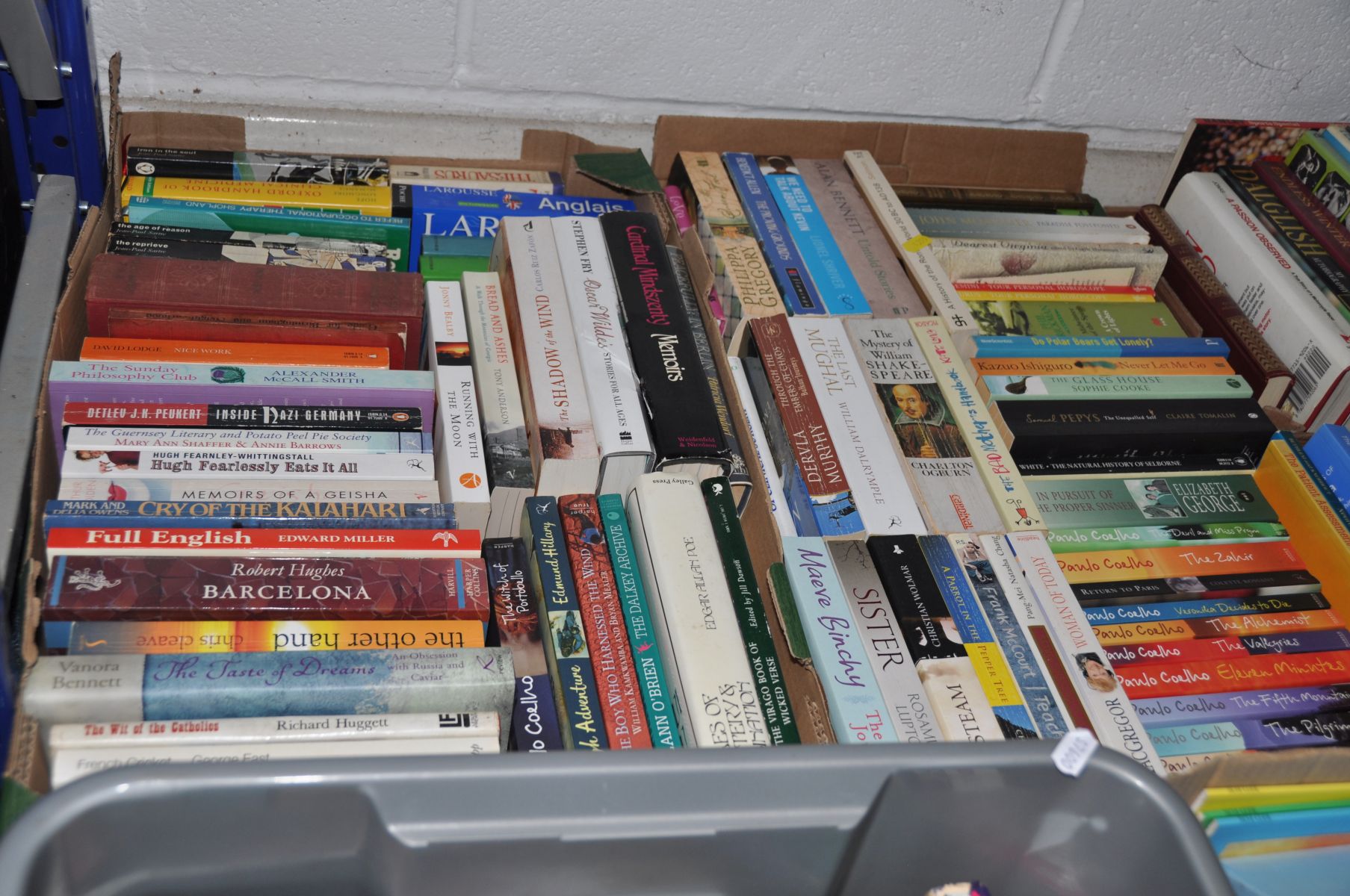 EIGHT BOXES OF HARDBACK AND PAPERBACK BOOKS, including cookery, baking, novels, hobbies, - Image 2 of 5