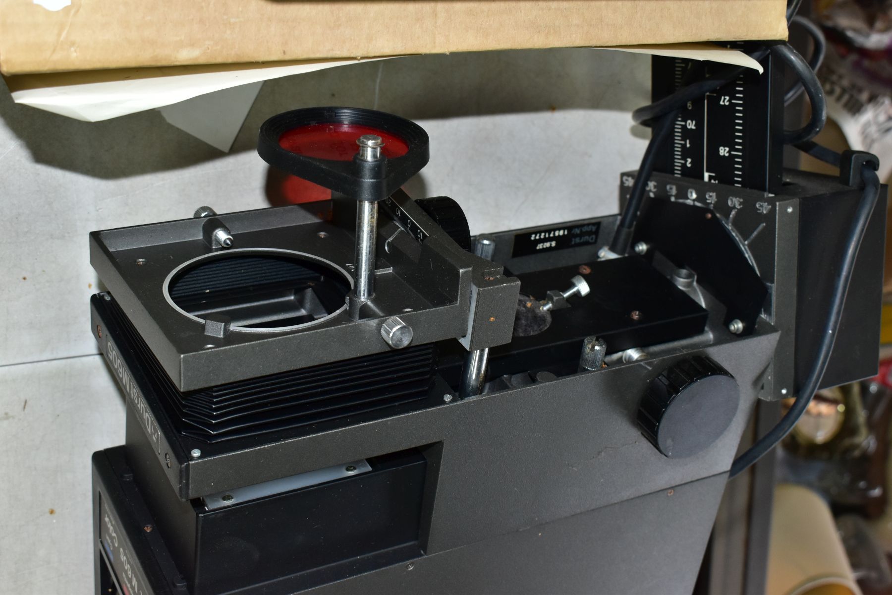 TWO BOXES AND LOOSE STEREO TUNER AND PHOTOGRAPHIC EQUIPMENT, to include a NAD AM/FM stereo tuner - Image 9 of 10