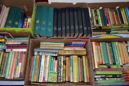 SIX BOXES OF VINTAGE CRICKET BOOKS AND BOUND MAGAZINES, approximately one hundred and twenty books
