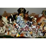 FIVE BOXES OF CERAMICS, to include various Wade Whimsies including Lady and The Tramp series, a