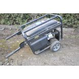 AN UNBRANDED PETROL GENERATOR with a 6.5 Hp engine (engine pulls freely but hasn't started)