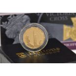 A HATTONS OF LONDON 11 SIDED GOLD QUARTER SOVEREIGN COIN, Anniversary of the Moon Landings 1969 with
