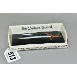 WILLIAM WALLACE INTEREST, a Carlton China crested ware ornament 'The Wallace Sword', approximate