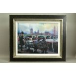 CHRISTIAN HOOK (BRITISH 1971) 'EMBANKMENT', a signed artist proof print of a London cityscape, 4/20,