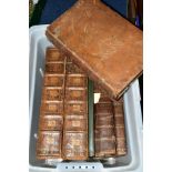 A BOX OF SIX ANTIQUARIAN BOOKS, comprising 'The History and Antiquities of the See and Cathedral