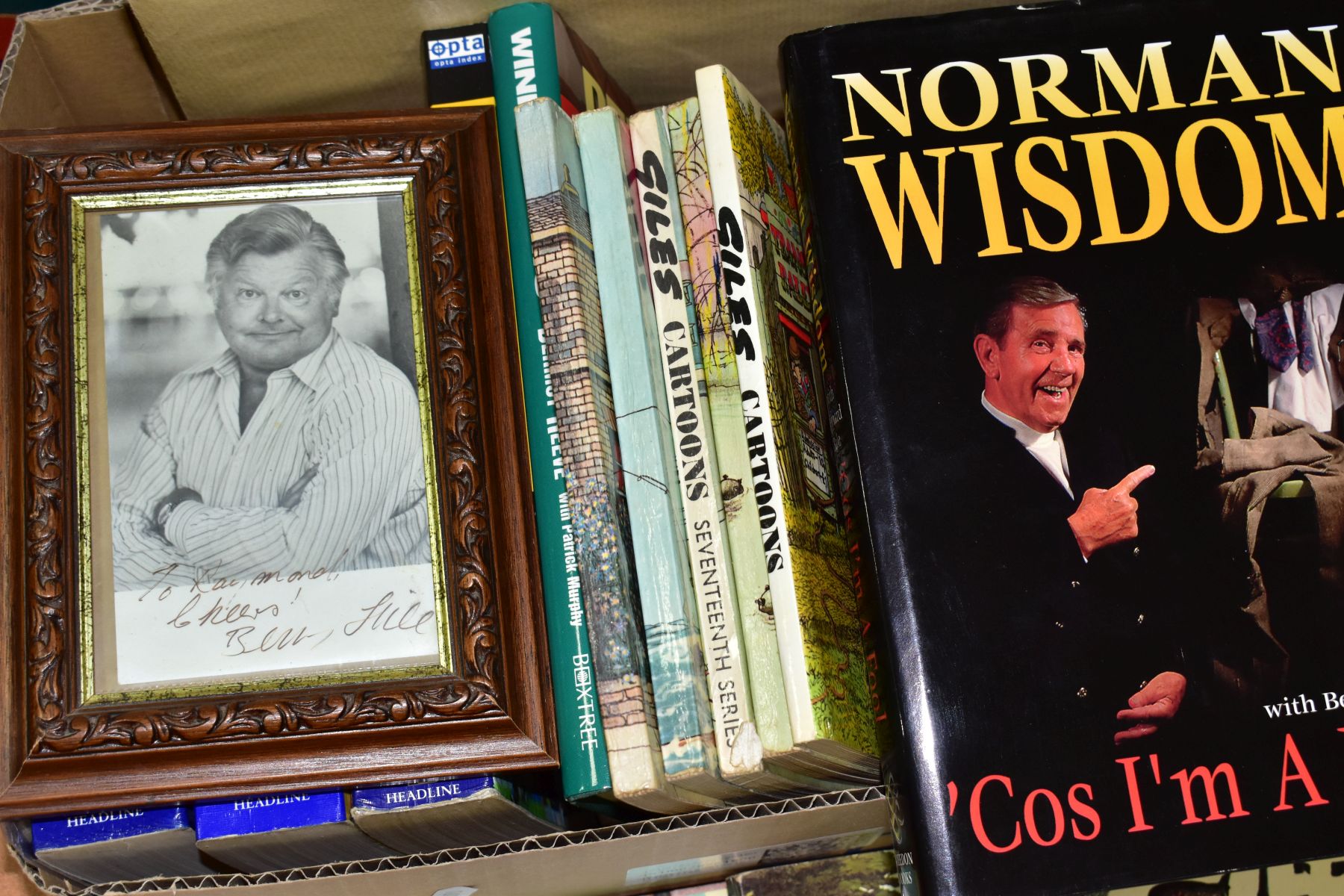 AUTOGRAPHS AND BOOKS, comprising a signed Norman Wisdom book 'Cos I'm a Fool', together with a - Image 6 of 6