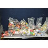 ELEVEN BAGS CONTAINING PLUMBING CONSUMABLES including inhibitors, pipe freezing cans, leak