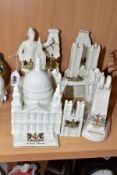 NINE PIECES OF 'CITY OF LONDON' CRESTED WARE, comprising a policeman, Tower bridge, St Pauls