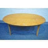 AN ERCOL RENAISSANCE COFFEE TABLE, length 122cm x depth 76cm x height 51cm