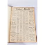 THE TAMWORTH HERALD, an Archive of the Tamworth Herald Newspaper from 1956, the newspapers are bound