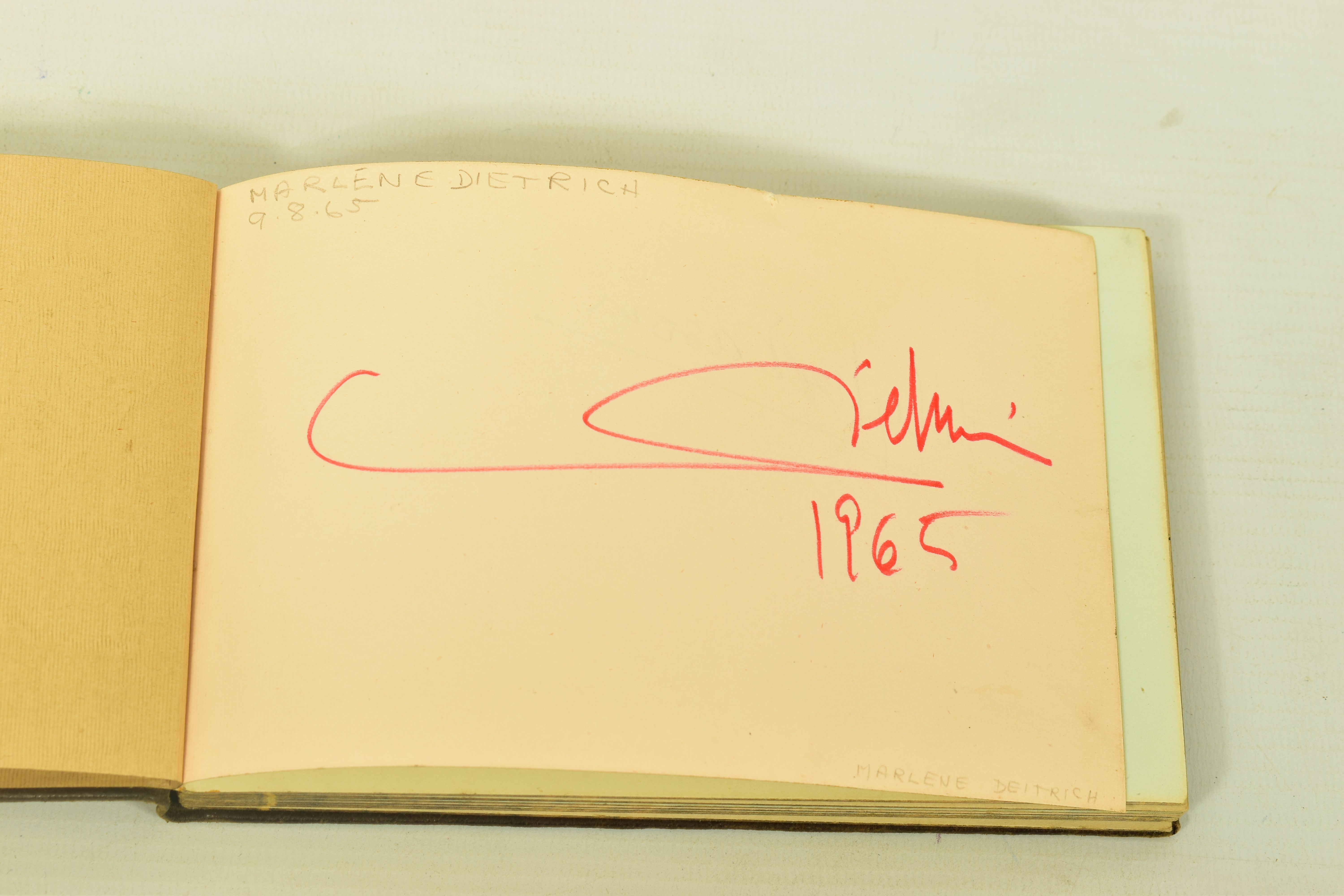 FILM & STAGE AUTOGRAPH ALBUM, a collection of signatures in an autograph album featuring some of the - Image 2 of 9