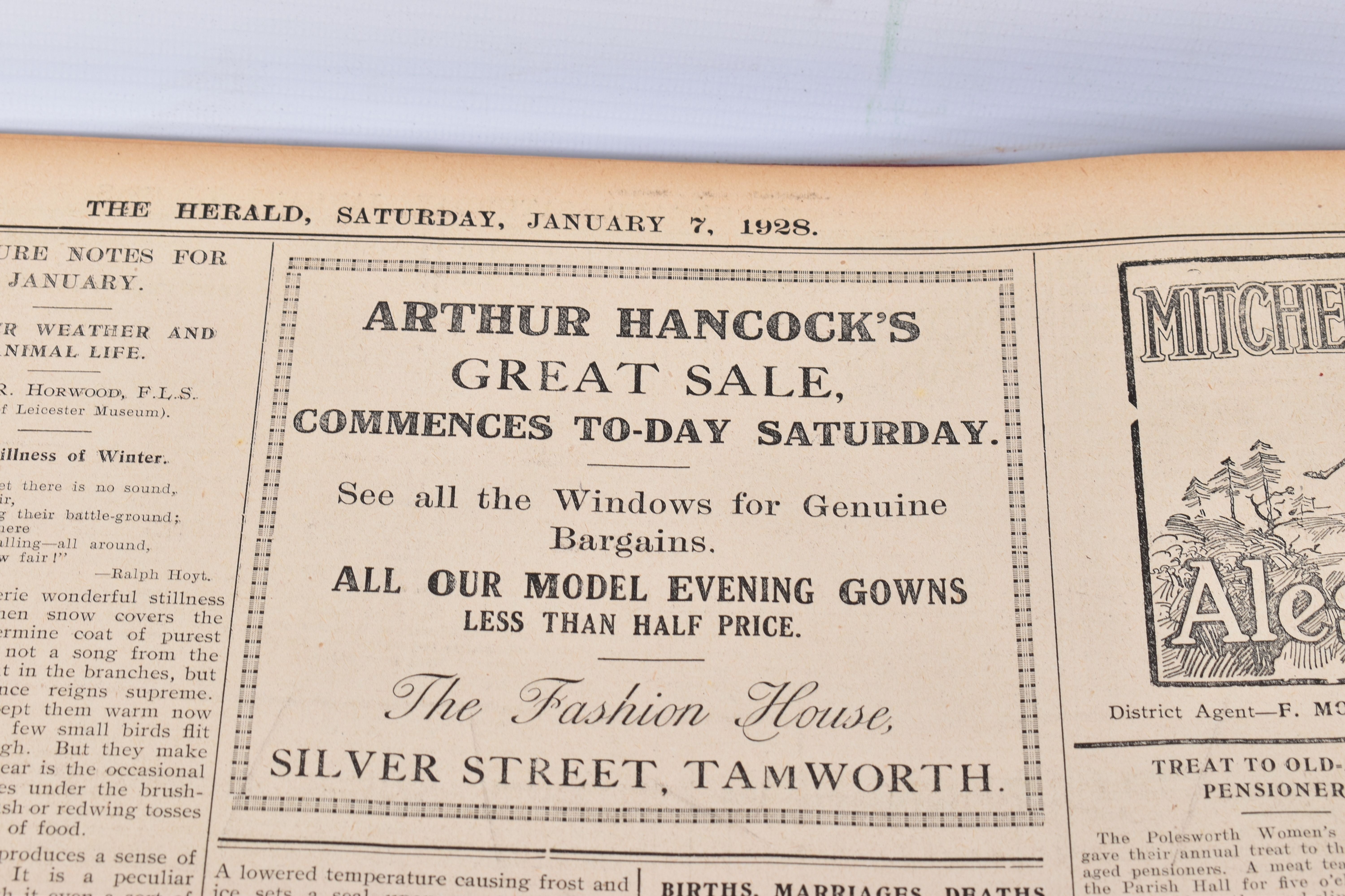 THE TAMWORTH HERALD, an Archive of the Tamworth Herald Newspaper from 1928, the newspapers are bound - Image 5 of 11