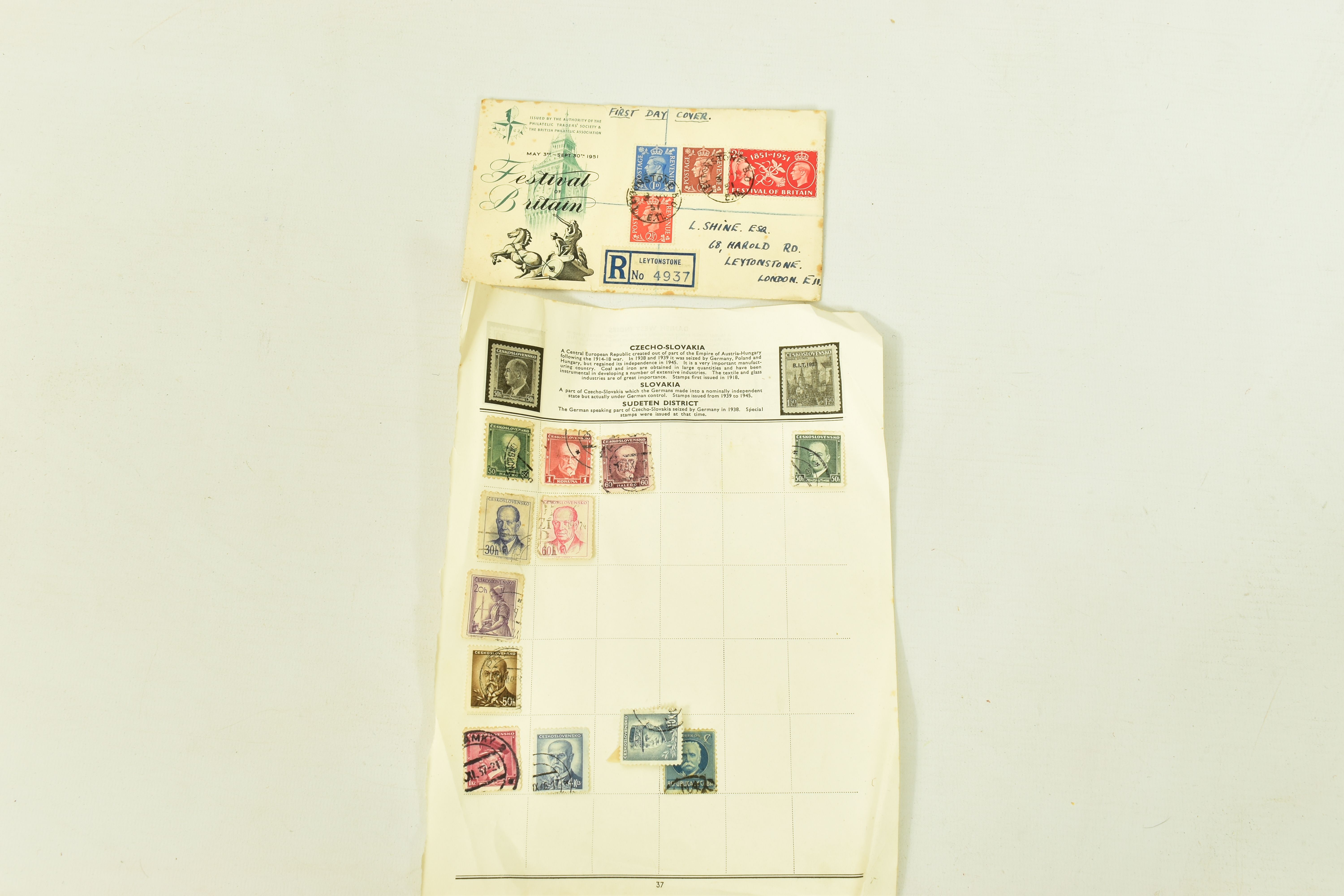 SMALL BOX AND BAG OF STAMPS, in five albums and loose in packets, we note GB from early line - Image 10 of 10