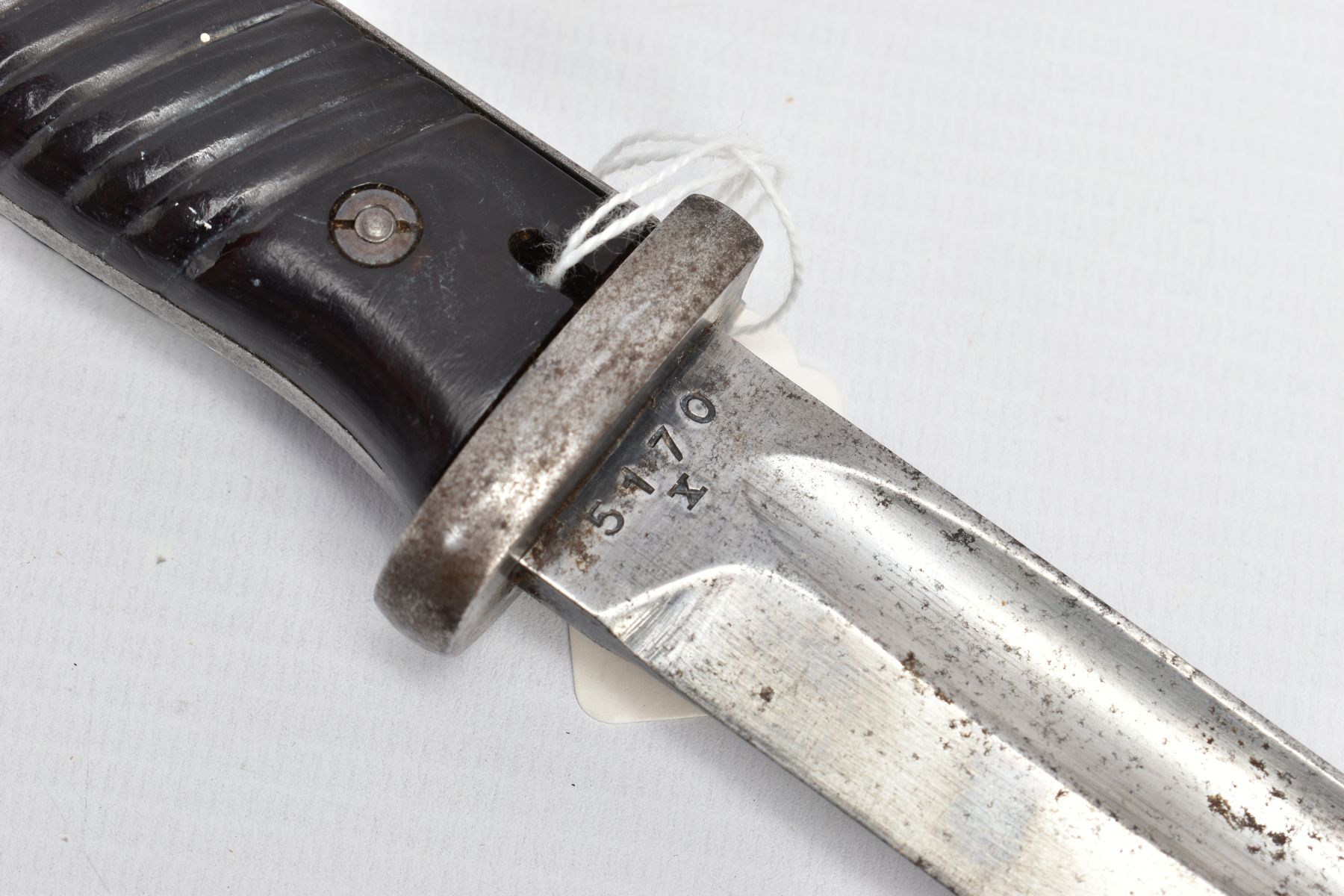 A GERMAN WORLD WAR TWO BAYONET, for the K98 Mauser rifle, bayonet is in good condition, with minimal - Image 6 of 8