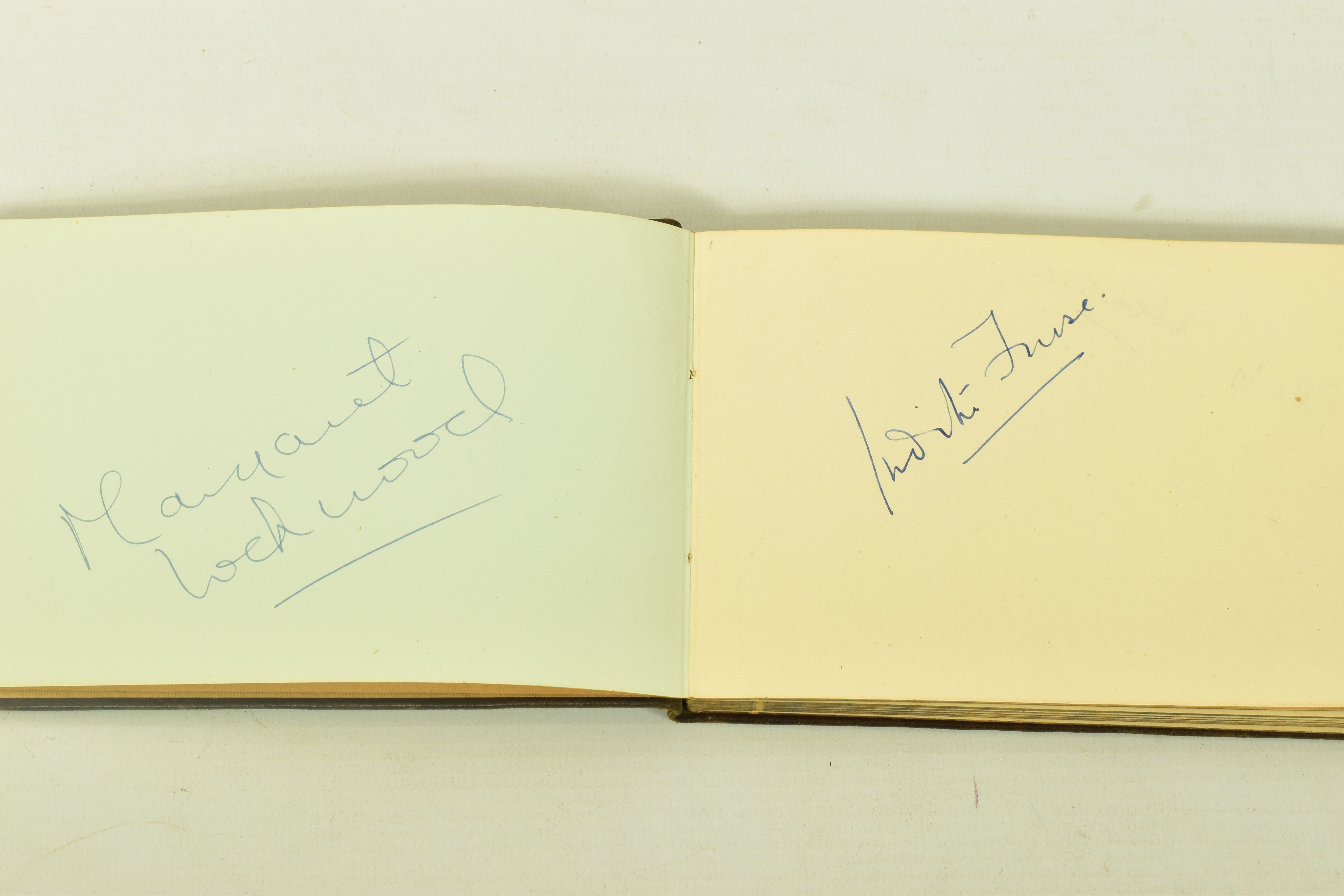 FILM & STAGE AUTOGRAPH ALBUM, a collection of signatures in an autograph album featuring some of the - Image 4 of 9