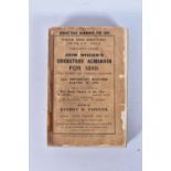 WISDEN; John Wisden's Cricketers' Almanack for 1899, 36th edition, photographic plate intact,