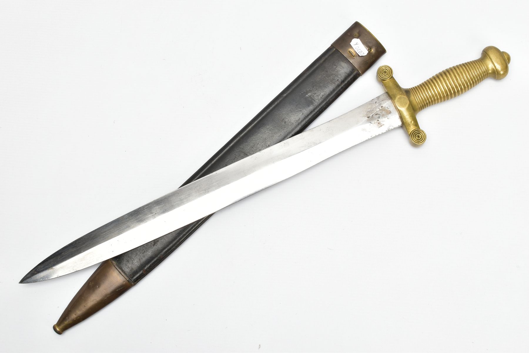 A FRENCH 1831 PATTERN INFANTRY GLADIUS SHORT SWORD, with scabbard which is marked 998, the blade - Image 10 of 13