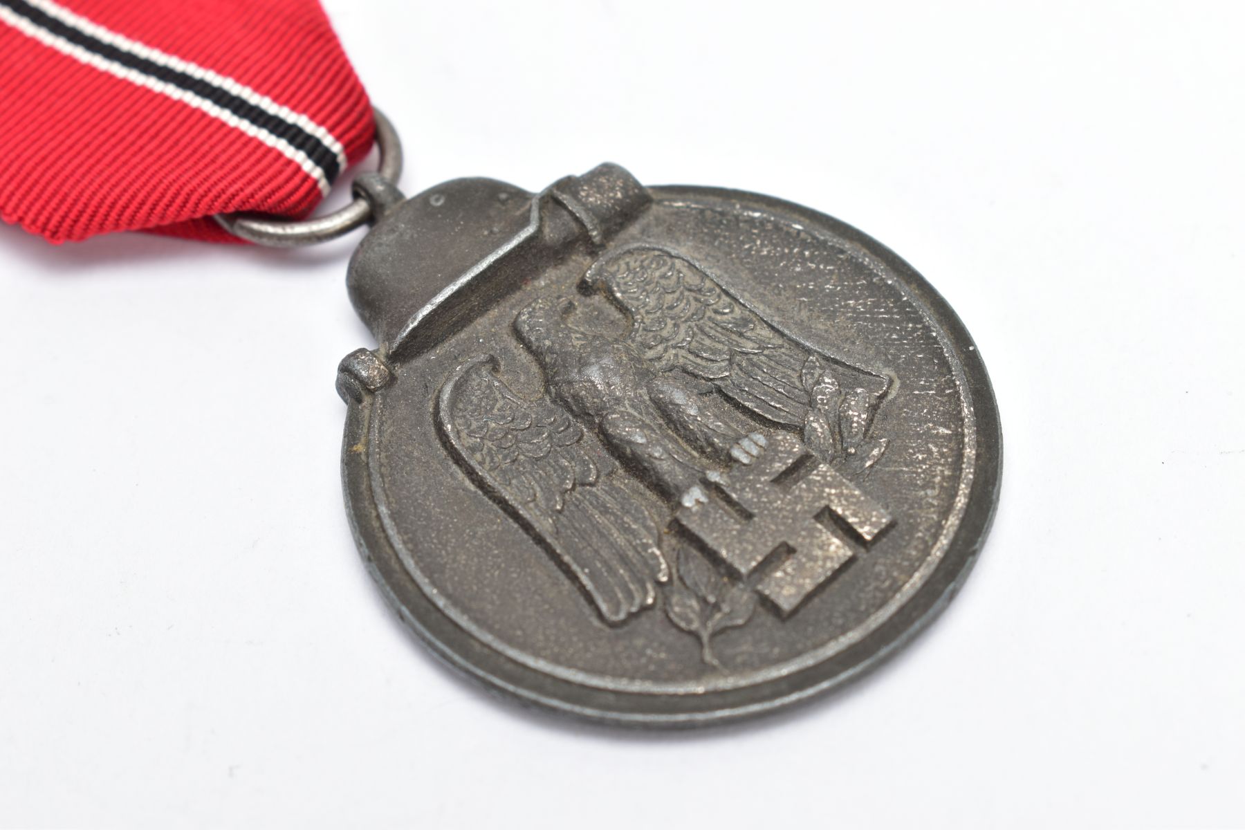 GERMAN WORLD WAR TWO 'OST-MEDAILLE' MEDAL, Winter War in the East Medal, un-marked example with - Image 5 of 5