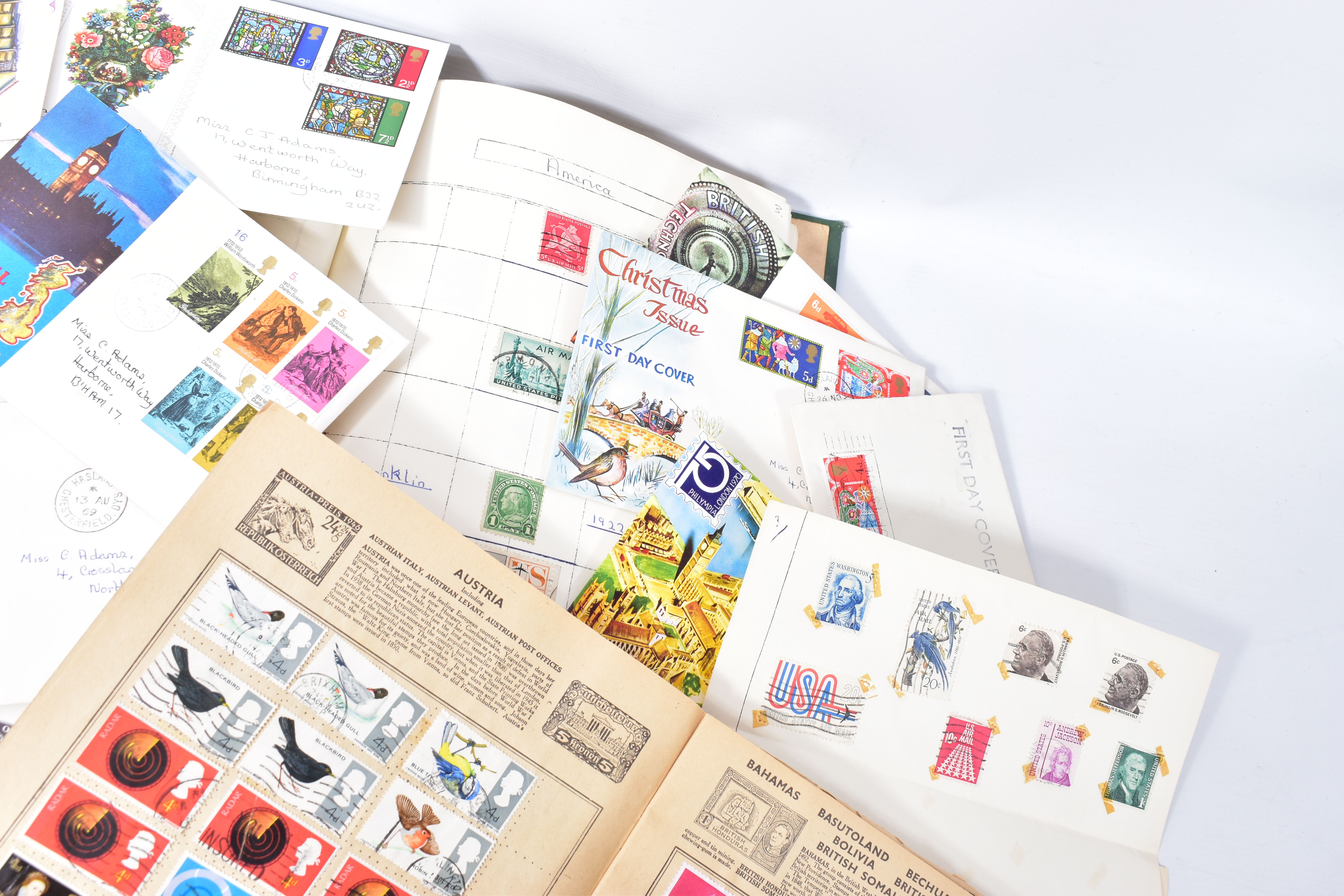 COLLECTION OF STAMPS IN FOUR ALBUMS and a range of GB first day covers - Image 6 of 8