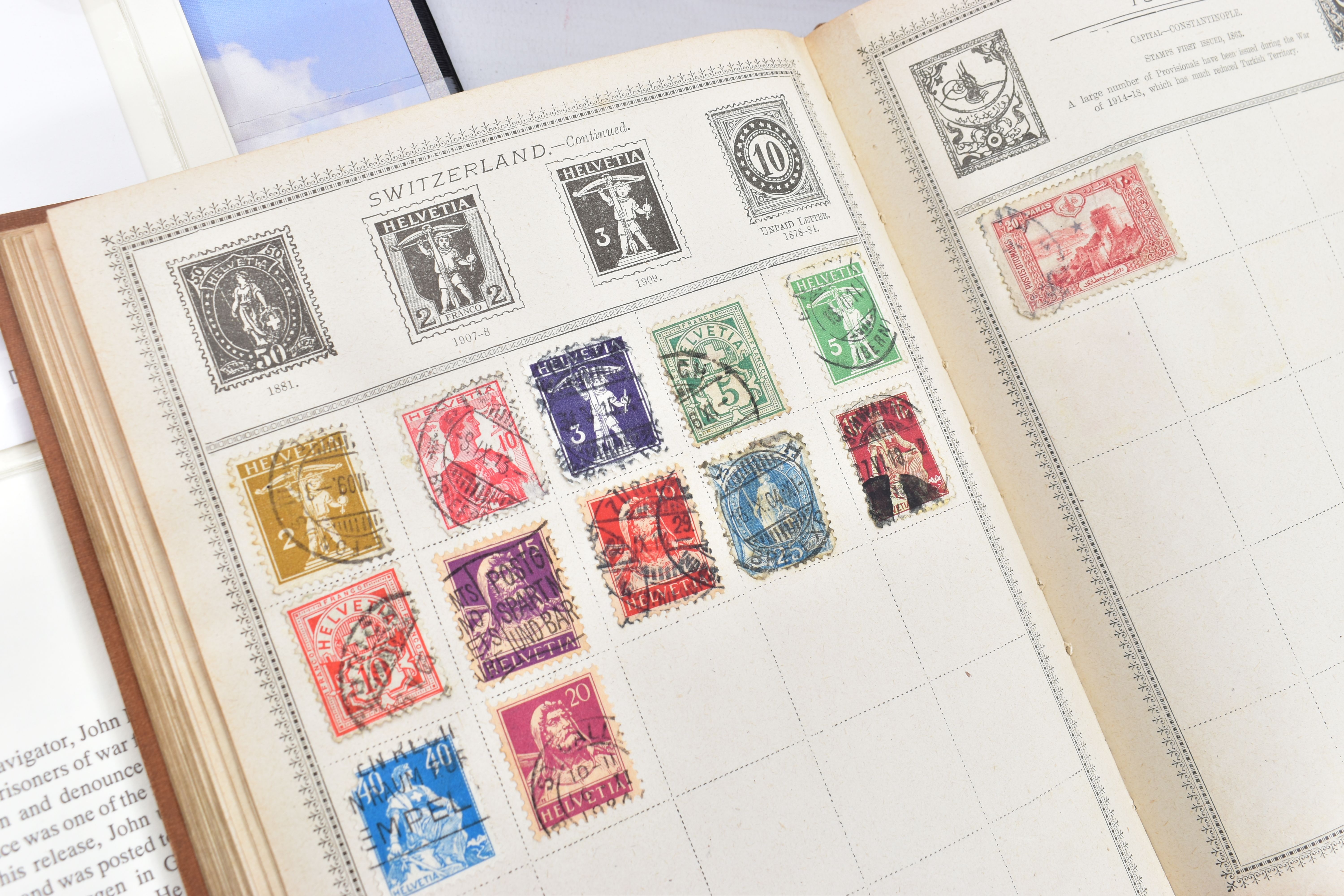 STAMP COLLECTION IN THREE ALBUMS, one album of RAF anniversary includes a couple of signed covers, - Image 2 of 8