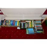 CRICKET BOOKS, four boxes containing approximately 105 - 110 hardback and paperback titles to