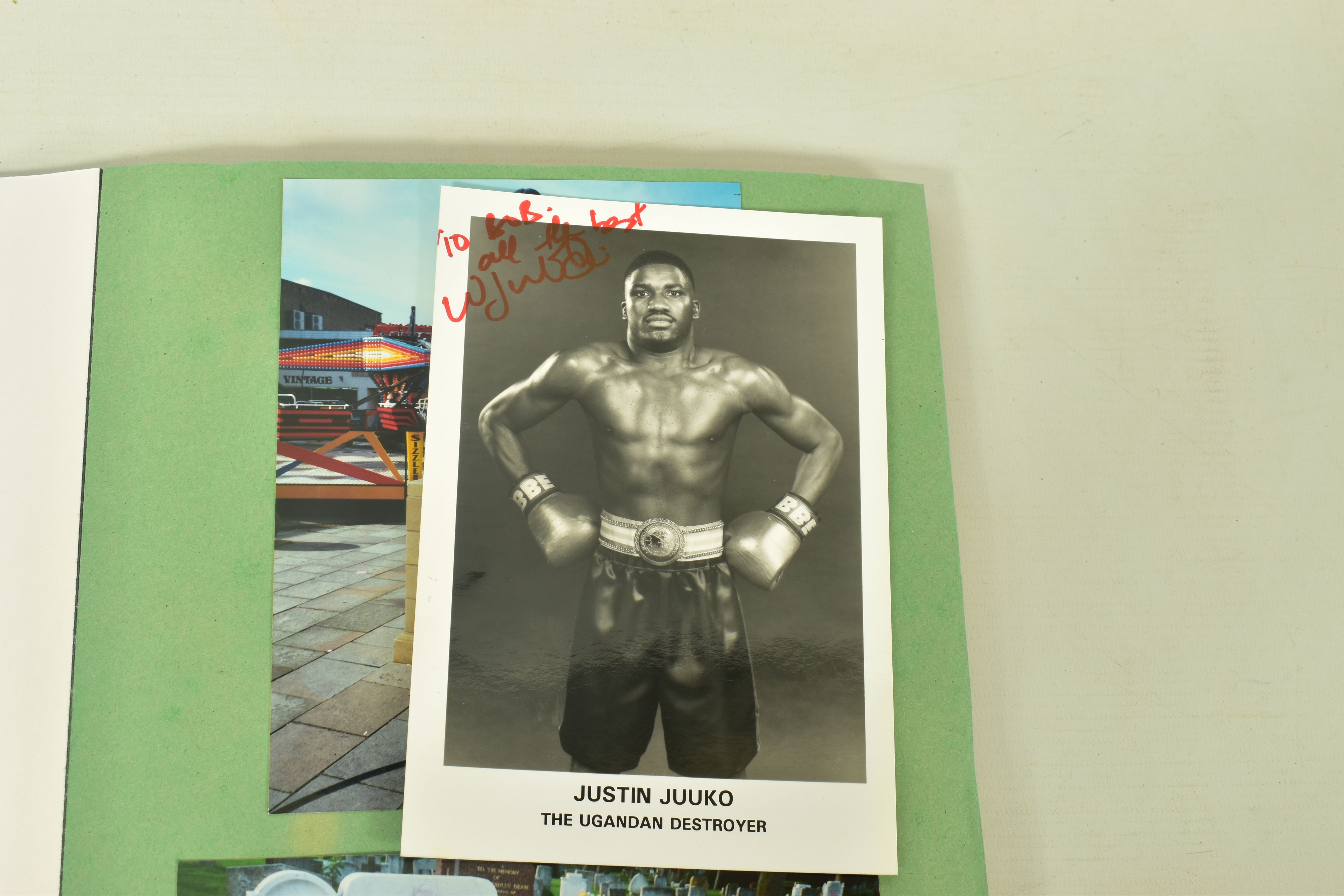 BOXING MEMORABILIA, one Scrapbook containing an impressive list of Autographs including JOE - Image 7 of 16