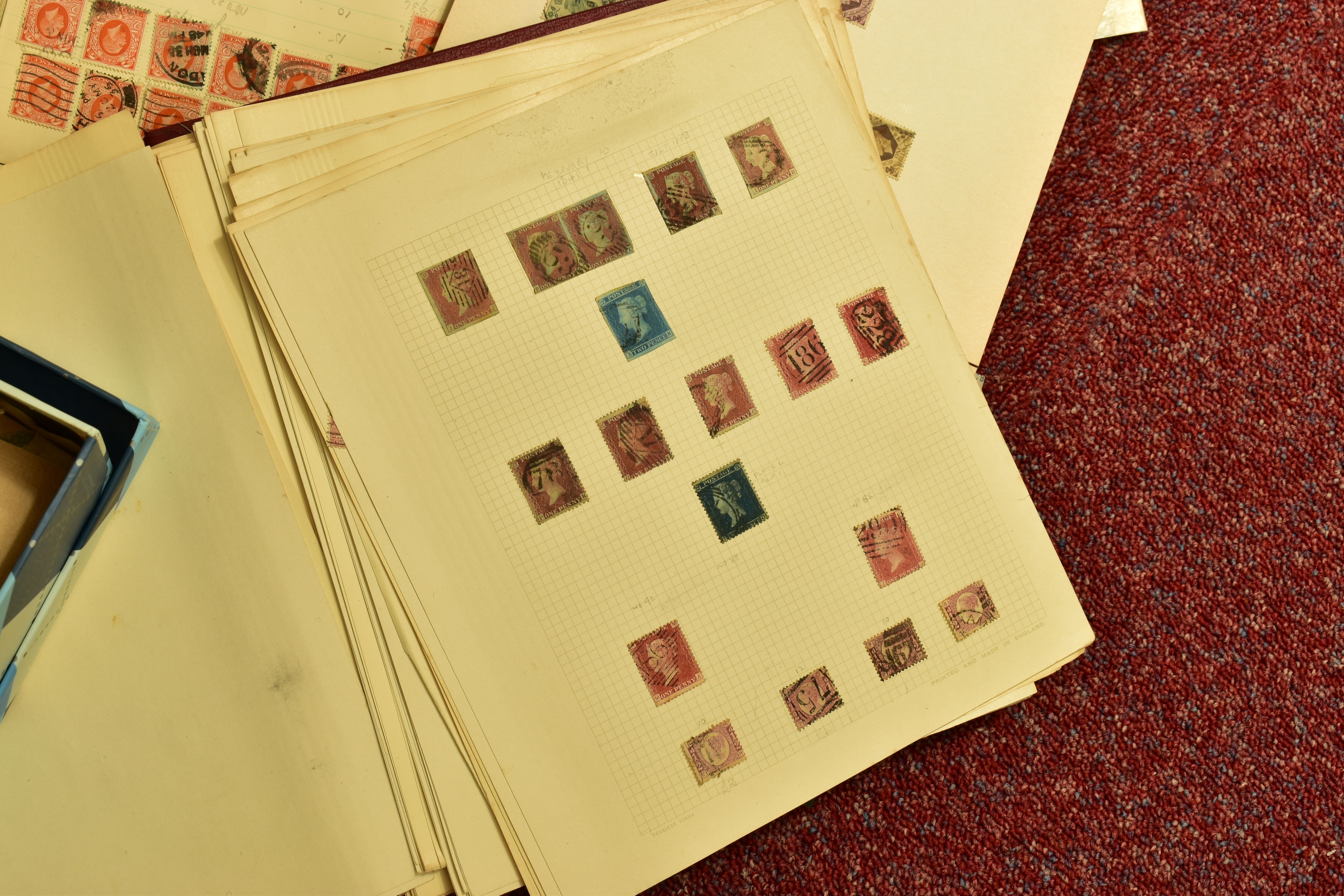 LARGE COLLECTION OF STAMPS IN A BOX, with various albums and loose, we note GB collection from early - Image 4 of 7