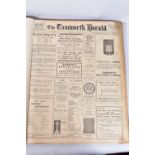 THE TAMWORTH HERALD, an Archive of the Tamworth Herald Newspaper from 1936, the newspapers are bound