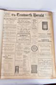 THE TAMWORTH HERALD, an Archive of the Tamworth Herald Newspaper from 1936, the newspapers are bound