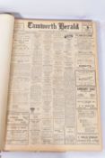 THE TAMWORTH HERALD, an Archive of the Tamworth Herald Newspaper from 1957, the newspapers are bound