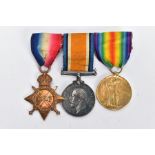 A WORLD WAR ONE TRIO OF MEDALS, including 1914-15 Star, BWM & Victory, named 3-23179 Pte J Milton