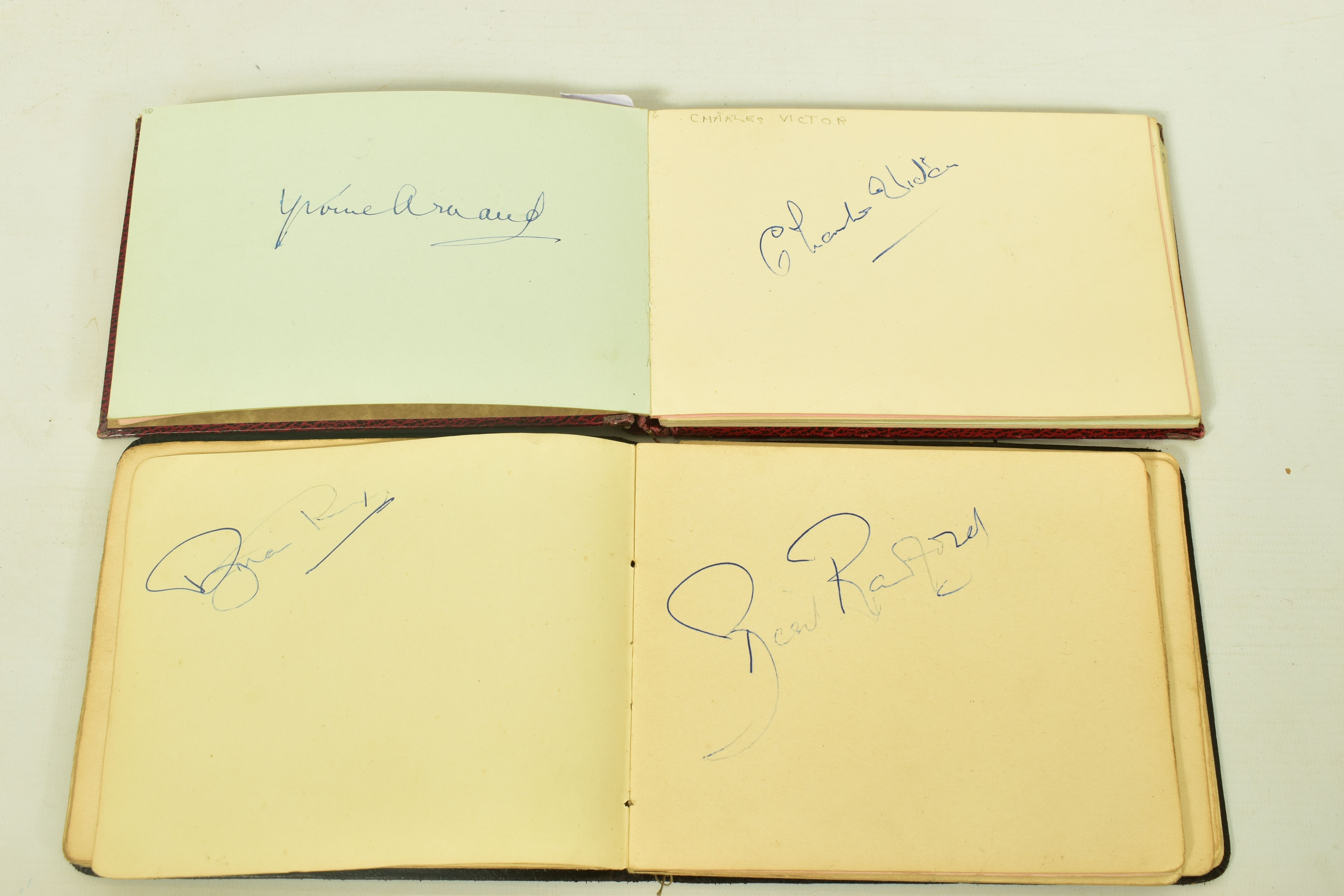 FILM & STAGE AUTOGRAPH ALBUM, a collection of signatures in two autograph albums featuring some of - Image 5 of 11