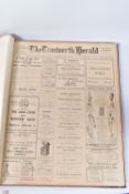 THE TAMWORTH HERALD, an Archive of the Tamworth Herald Newspaper from 1926, the newspapers are bound