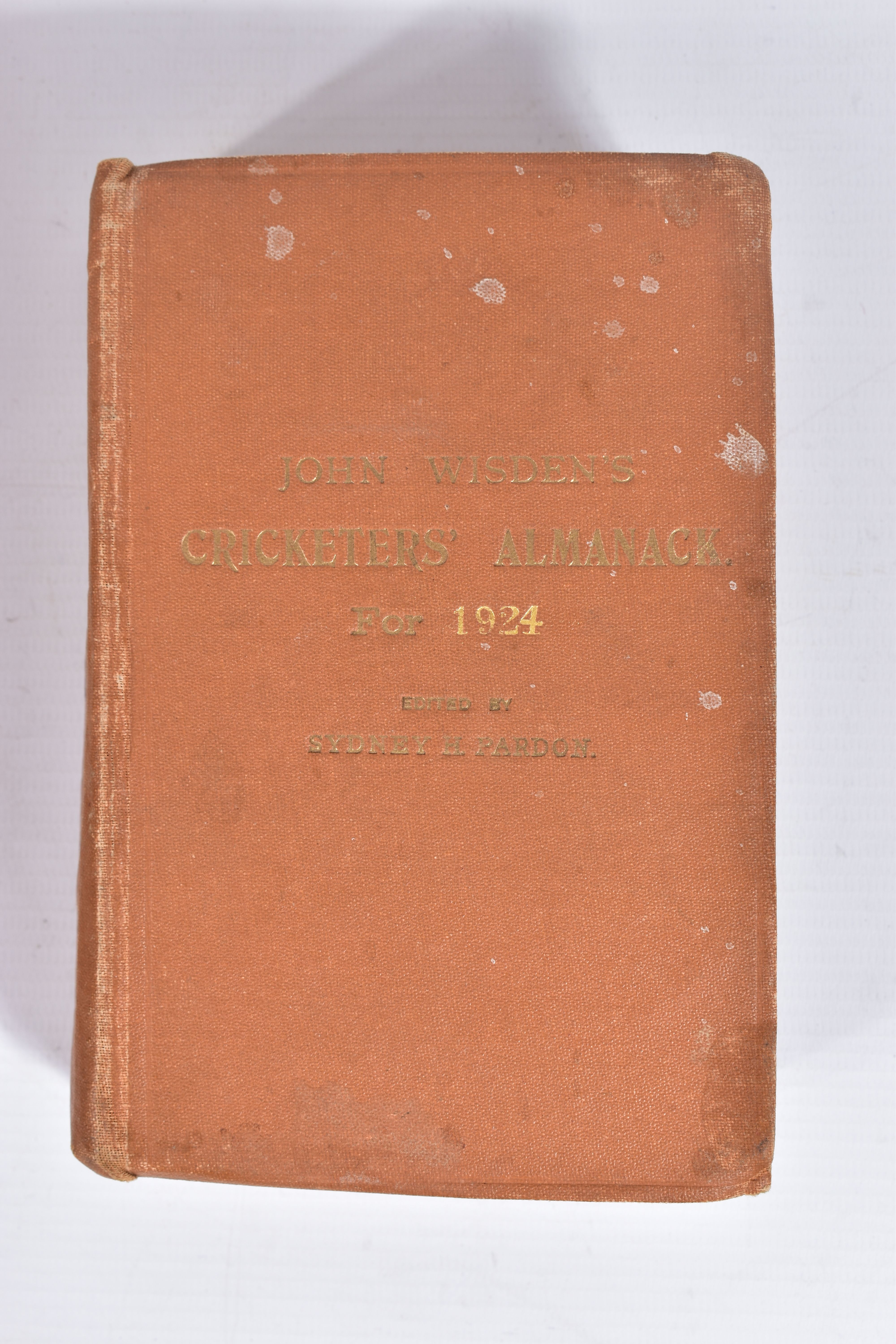 WISDEN; John Wisden's Cricketers' Almanack for 1924, 61st edition, brown hardcover board rebind of - Image 2 of 6