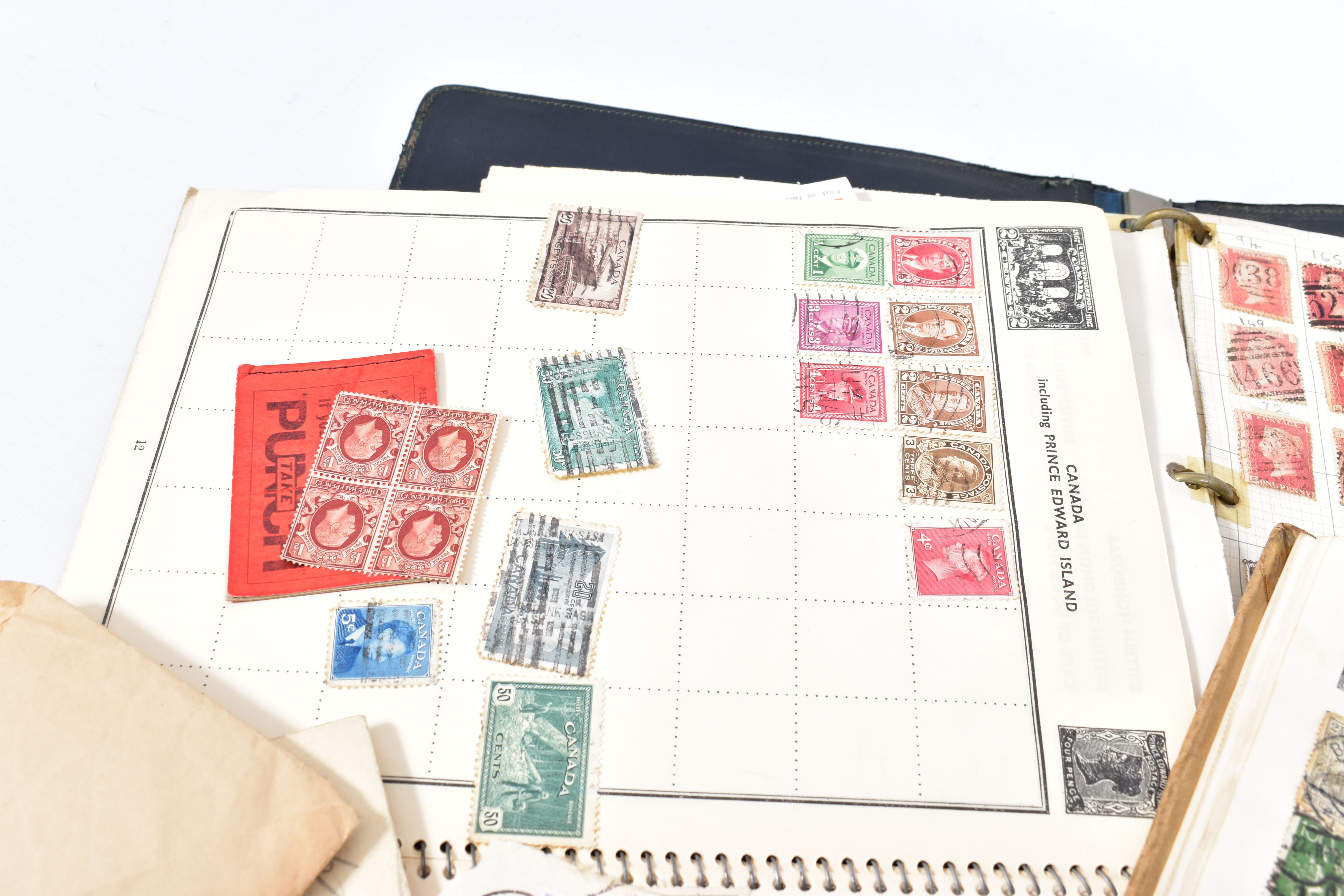 COLLECTION OF STAMPS IN FOUR JUNIOR TYPE ALBUMS AND ENVELOPES, we note GB 1935 silver jubilee 3s - Image 4 of 8