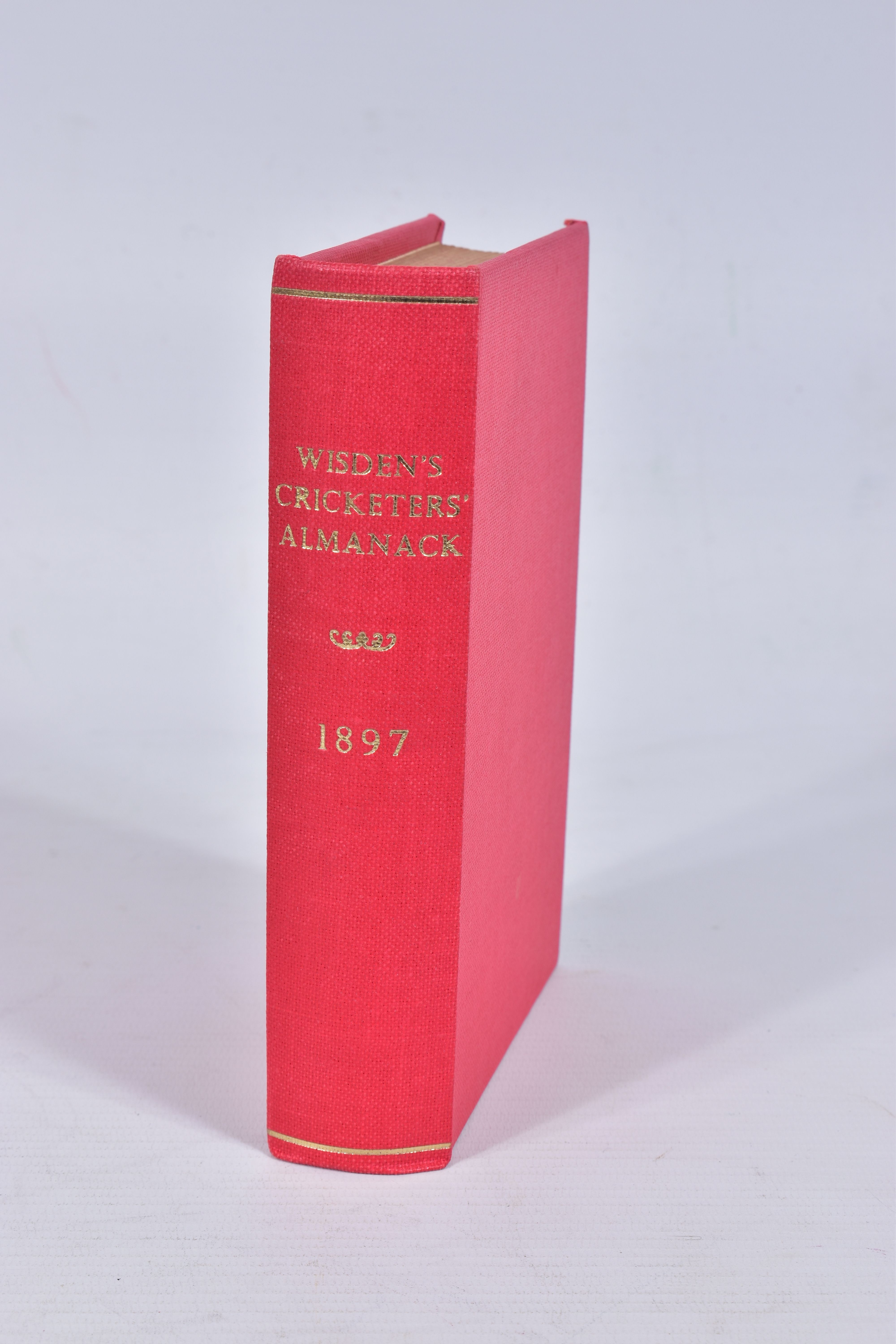WISDEN; John Wisden's Cricketers' Almanack for 1897, 34th edition, photographic plate intact, red