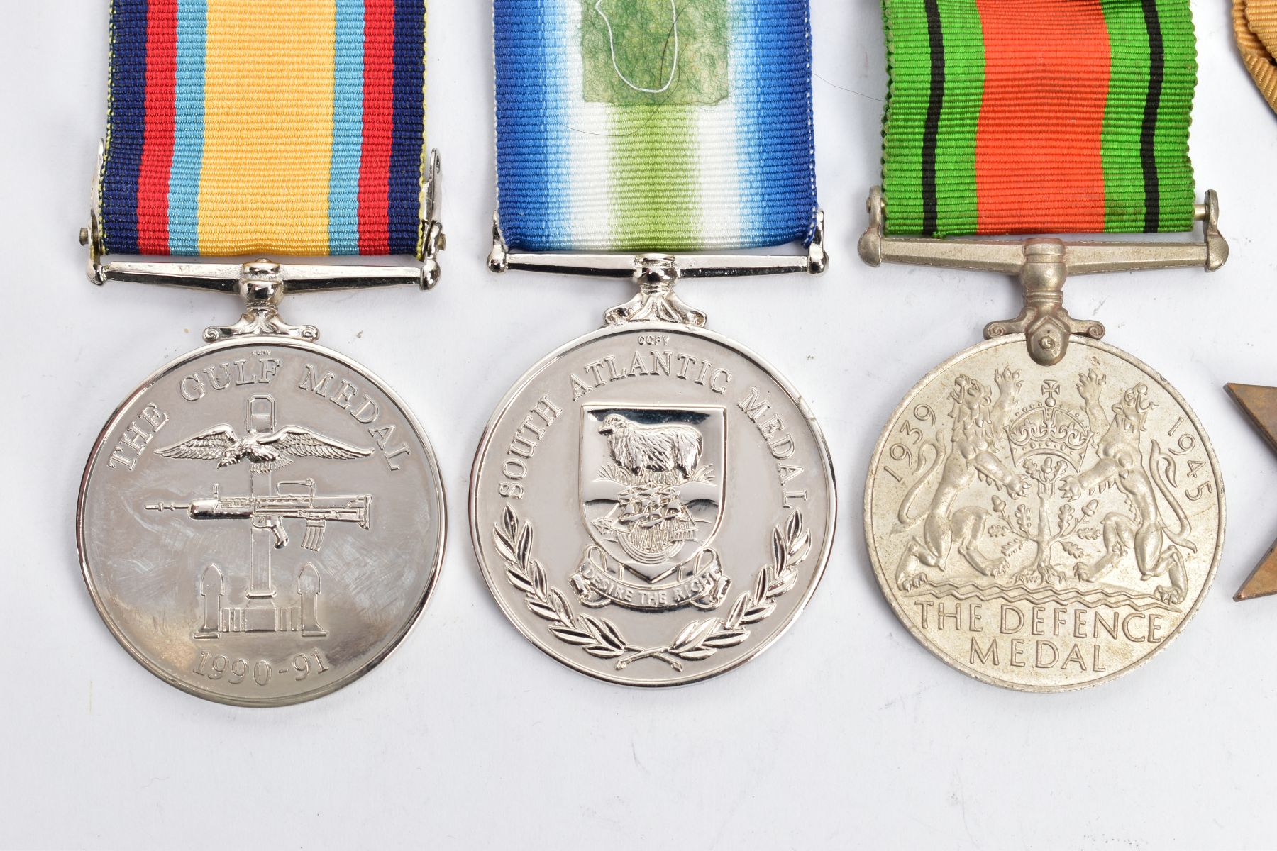 A GROUP OF WORLD WAR TWO MEDALS, to include 1939-45, Africa & Italy stars with Defence Medal, - Image 5 of 5