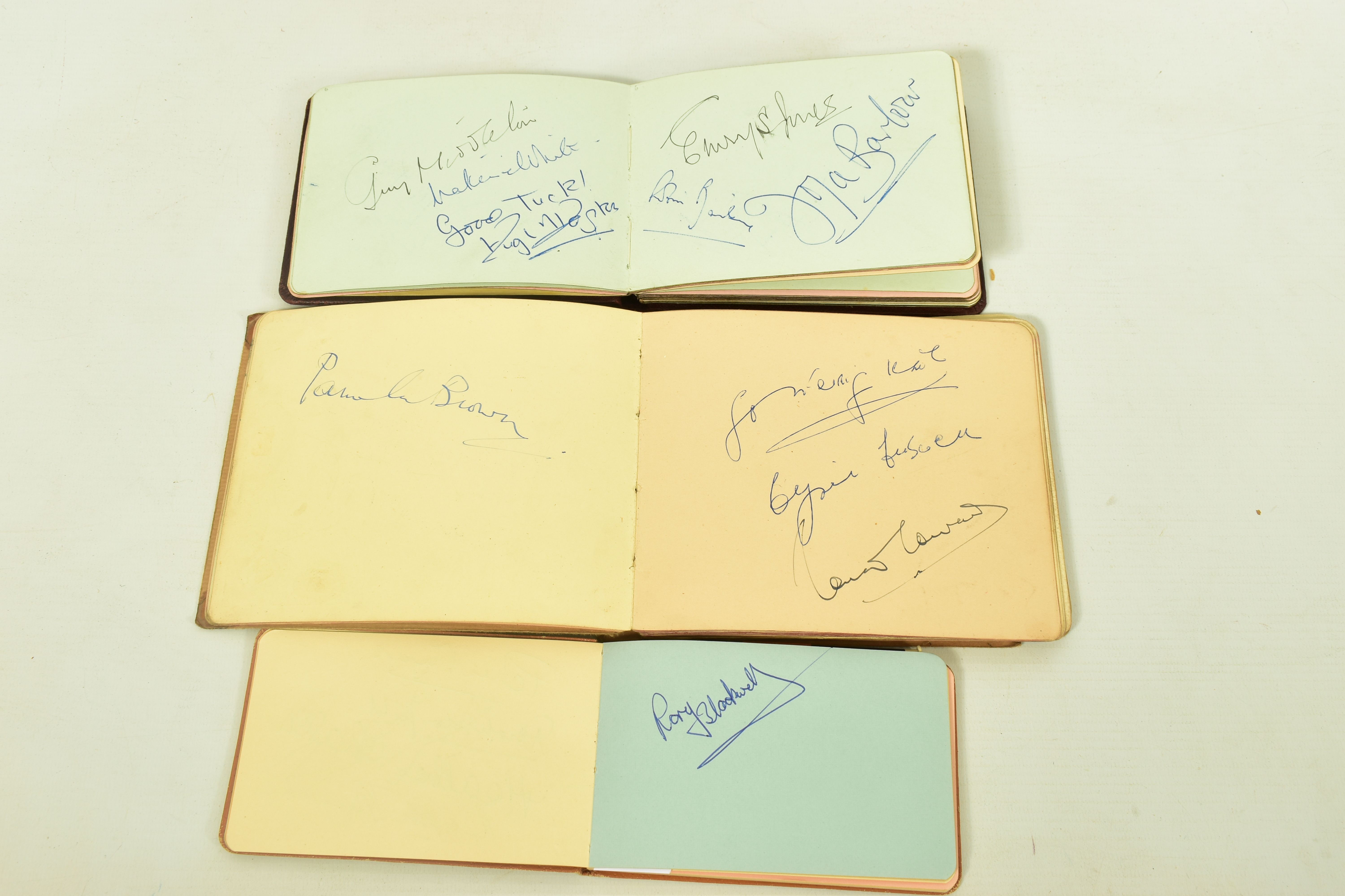 FILM & STAGE AUTOGRAPH ALBUM, a collection of signatures in three autograph albums featuring some of - Image 5 of 10