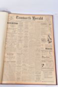 THE TAMWORTH HERALD, an Archive of the Tamworth Herald Newspaper from 1947, the newspapers are bound