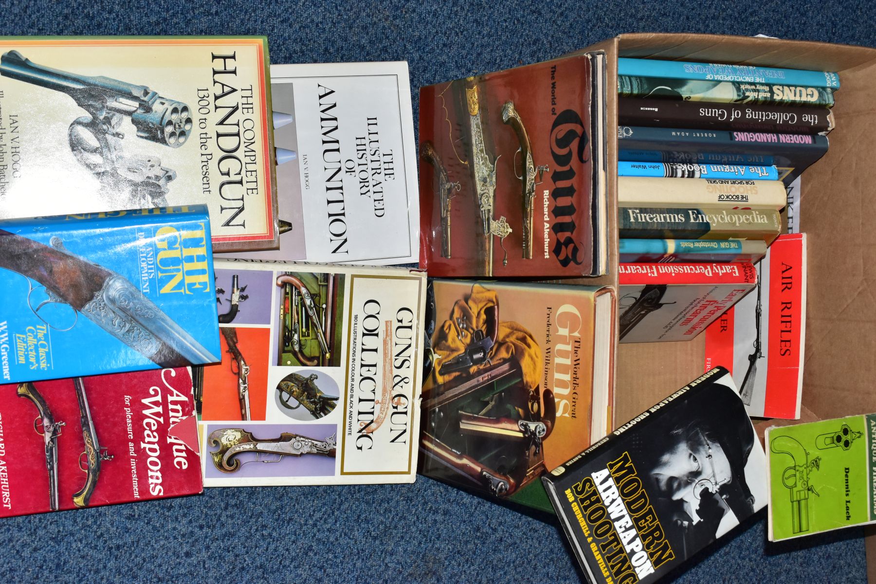 A SMALL COLLECTION OF MILITARY BOOKS, nineteen in number only two are softback, subject Guns, - Image 2 of 2