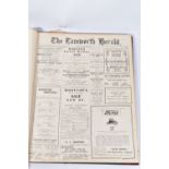 THE TAMWORTH HERALD, an Archive of the Tamworth Herald Newspaper from 1922, the newspapers are bound