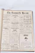 THE TAMWORTH HERALD, an Archive of the Tamworth Herald Newspaper from 1922, the newspapers are bound