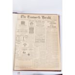 THE TAMWORTH HERALD, an Archive of the Tamworth Herald Newspaper from 1931, the newspapers are bound