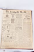 THE TAMWORTH HERALD, an Archive of the Tamworth Herald Newspaper from 1931, the newspapers are bound