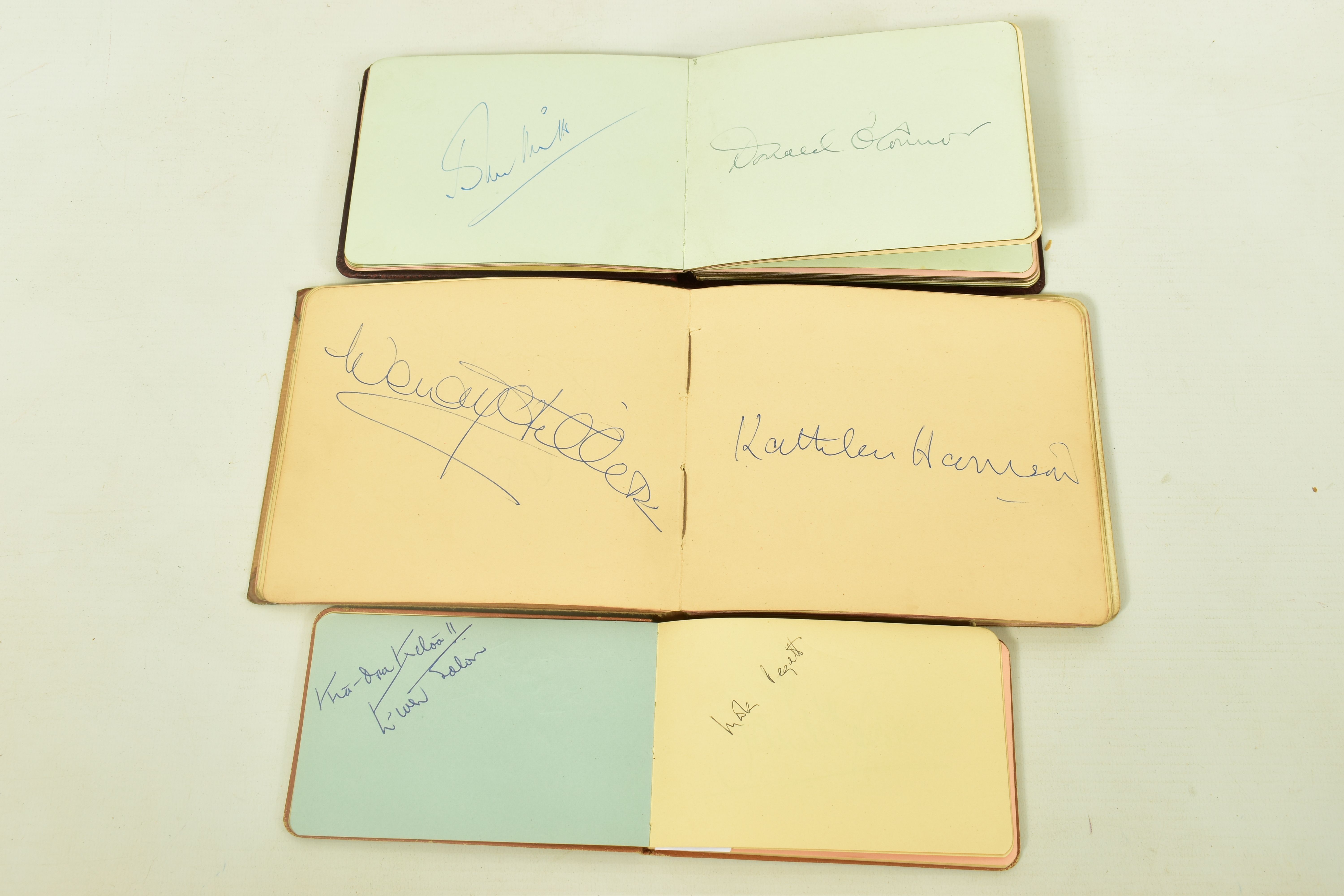 FILM & STAGE AUTOGRAPH ALBUM, a collection of signatures in three autograph albums featuring some of - Image 6 of 10