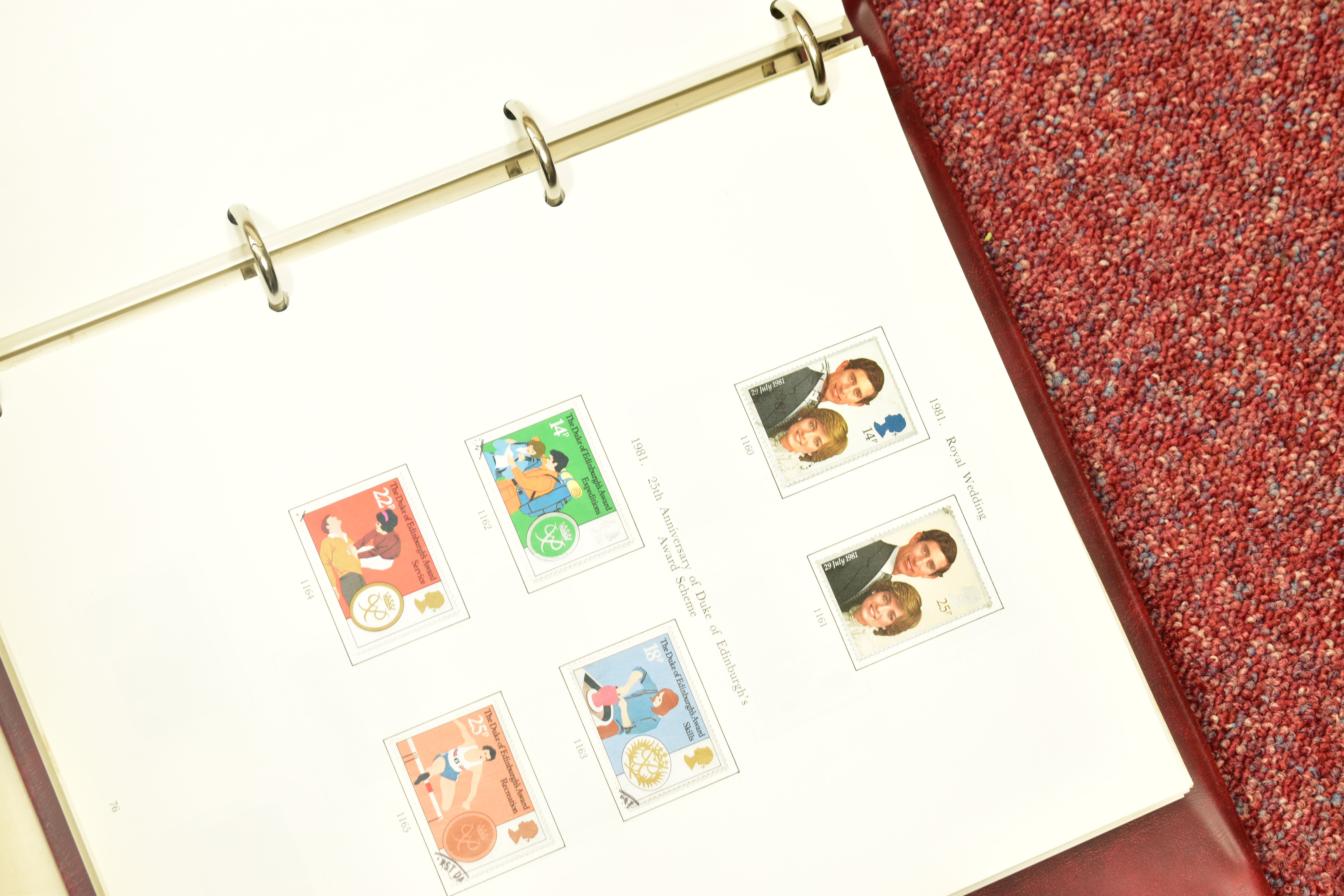 TWO BOXES OF STAMPS IN FIFTEEN ALBUMS, chiefly GB mint and used QEII as singles, first day covers - Image 14 of 17